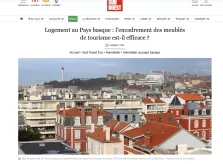 Logement au Pays basque : l’encadrement des meublés de tourisme est-il efficace ?