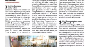 2025, malgré un rebond, une année décevante pour les professionnels de l’immobilier!
