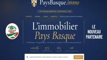 Tous vos biens diffusés sur Paysbasque.immo!