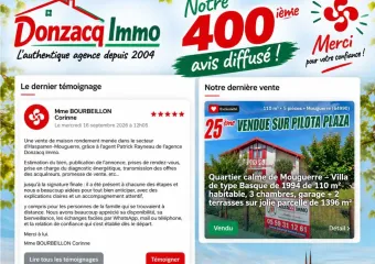 Septembre 2026, notre 400 ième avis publié sur notre site!
