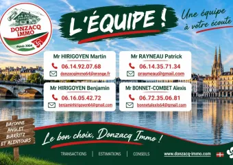 L’équipe Donzacq Immo 2026 toujours en place!