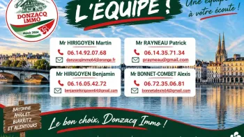 L’équipe Donzacq Immo 2026 toujours en place!