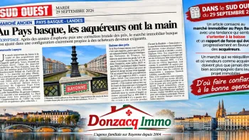 Au Pays Basque, le marché de l’ancien a tourné en faveur des acquéreurs!